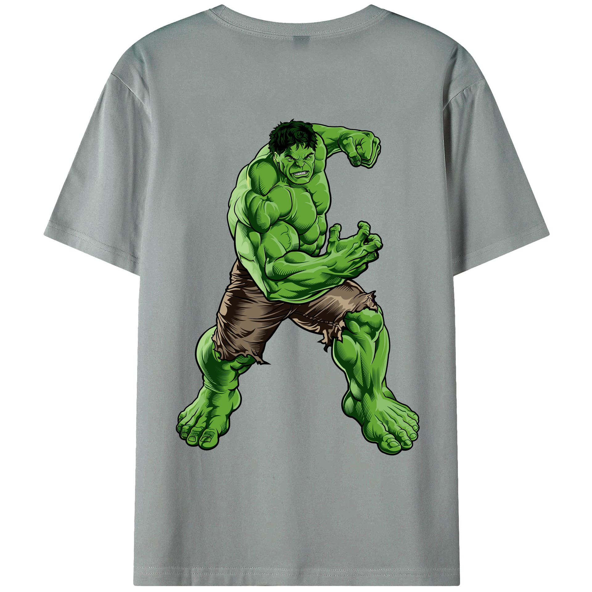 （画像用） アベンジャーズ The Avengers 綿100％ メンズ半袖Tシャツ（バックプリント） 通気性